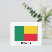 Carte Postale Drapeau Bénin (Debout devant)