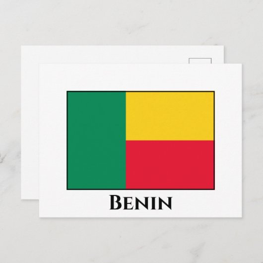 Carte Postale Drapeau Bénin (Devant / Derrière)
