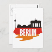 Carte Postale Drapeau Berlin (Devant / Derrière)