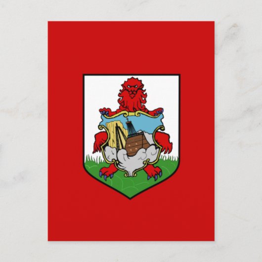 Carte Postale drapeau bermuda (Devant)