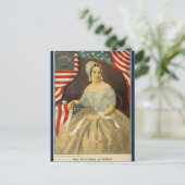 Carte Postale Drapeau Betsy Ross et phoque (Debout devant)