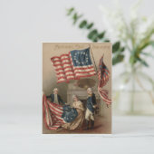 Carte Postale Drapeau Betsy Ross George Washington des USA (Debout devant)