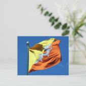 Carte Postale drapeau bhoutan (Debout devant)
