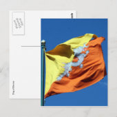 Carte Postale drapeau bhoutan (Devant / Derrière)