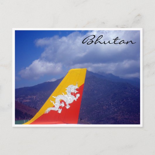 Carte Postale drapeau bhutan (Devant)
