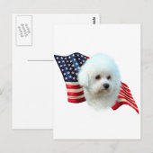 Carte Postale Drapeau Bichon (Devant / Derrière)