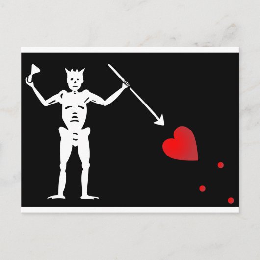 Carte Postale Drapeau BlackBeards (Edward Teach) (Devant)