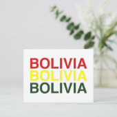 Carte Postale Drapeau BOLIVIA (Debout devant)