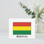 Carte Postale Drapeau bolivien (Debout devant)