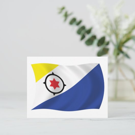 Carte postale Drapeau Bonaire (Debout devant)