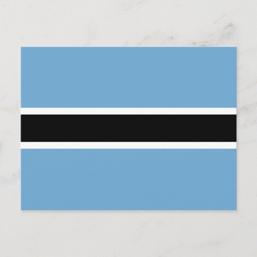 Carte Postale Drapeau botswanais (Botswana) (Devant)