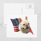 Carte Postale Drapeau Bouledogue Français (Devant / Derrière)