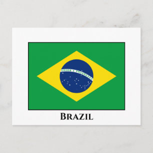 Carte Postale Drapeau Brésil (Brésil)