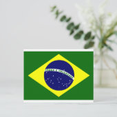 Carte Postale Drapeau brésilien (Debout devant)