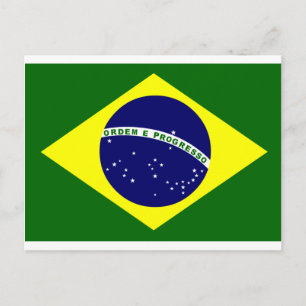 Carte Postale Drapeau brésilien