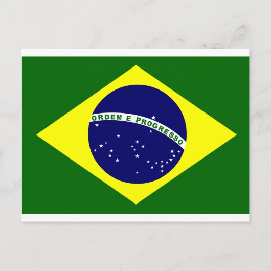 Carte Postale Drapeau brésilien (Devant)