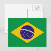 Carte Postale Drapeau brésilien (Devant / Derrière)