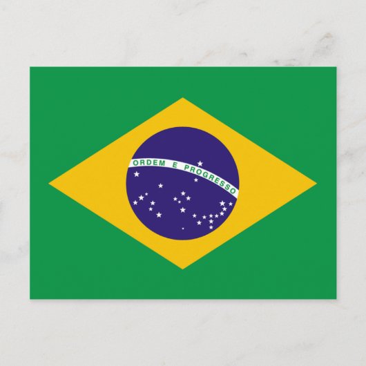 Carte Postale Drapeau brésilien (Devant)