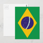 Carte Postale Drapeau brésilien (Devant / Derrière)