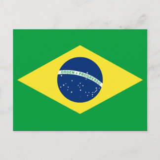 Carte Postale drapeau brésilien