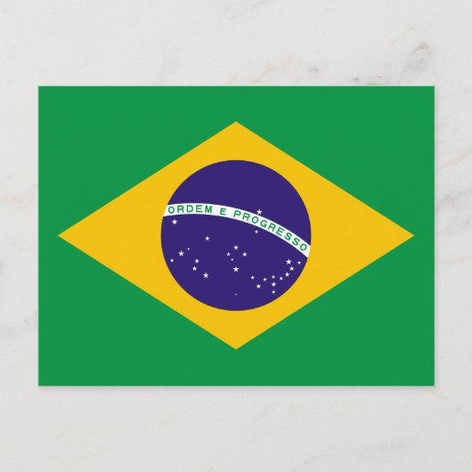 Carte Postale Drapeau brésilien (Devant)