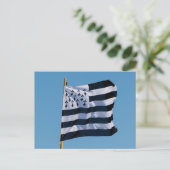 Carte Postale Drapeau breton (Debout devant)