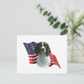 Carte Postale Drapeau breton espagnol (Debout devant)