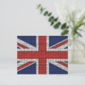 Carte Postale Drapeau britannique en lambeaux (Debout devant)