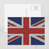 Carte Postale Drapeau britannique en lambeaux (Devant / Derrière)