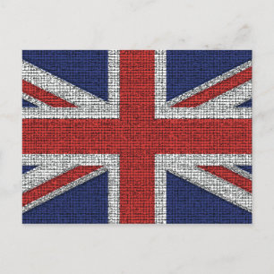 Carte Postale Drapeau britannique en lambeaux