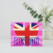 Carte Postale Drapeau britannique Londres (Debout devant)