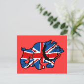 Carte Postale Drapeau britannique patriotique (Debout devant)