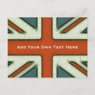 Carte Postale Drapeau britannique personnalisé