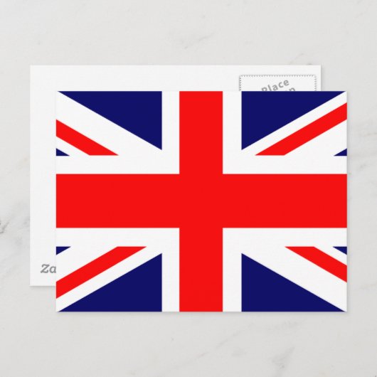 Carte Postale Drapeau britannique Union Jack (Devant / Derrière)
