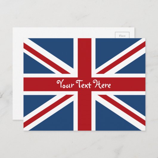 Carte Postale Drapeau britannique Union Jack (Devant / Derrière)