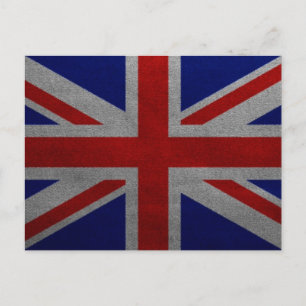 Carte Postale Drapeau britannique vintage Union Jack Royaume-Uni