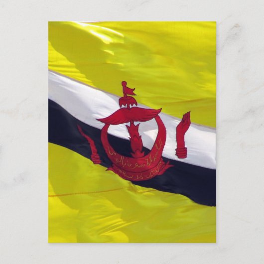 Carte Postale drapeau brunei (Devant)