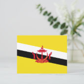 Carte Postale Drapeau brunéien, Drapeau du Brunei (Debout devant)