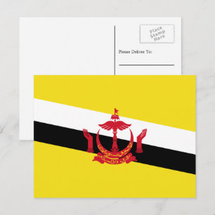 Carte Postale Drapeau brunéien, Drapeau du Brunei
