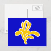 Carte Postale Drapeau Bruxelles Belgique (Devant / Derrière)
