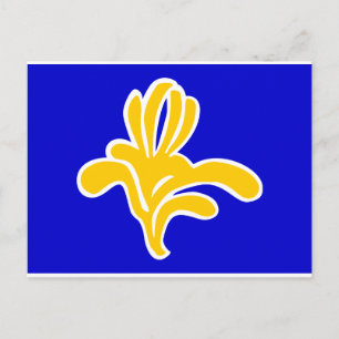 Carte Postale Drapeau Bruxelles Belgique