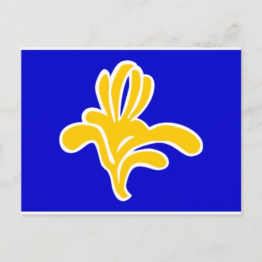 Carte Postale Drapeau Bruxelles Belgique (Devant)
