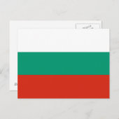 Carte postale drapeau Bulgarie (Devant / Derrière)