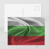 Carte Postale Drapeau Bulgarie (Devant / Derrière)