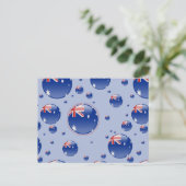 Carte Postale Drapeau bulle australien (Debout devant)