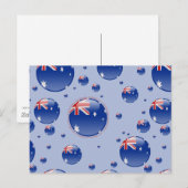 Carte Postale Drapeau bulle australien (Devant / Derrière)