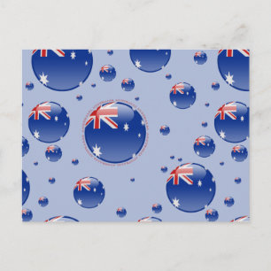 Carte Postale Drapeau bulle australien