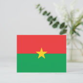Carte postale Drapeau Burkina Faso (Debout devant)