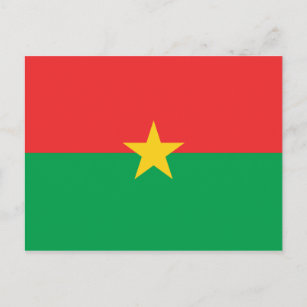 Carte postale Drapeau Burkina Faso
