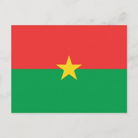 Carte postale Drapeau Burkina Faso (Devant)